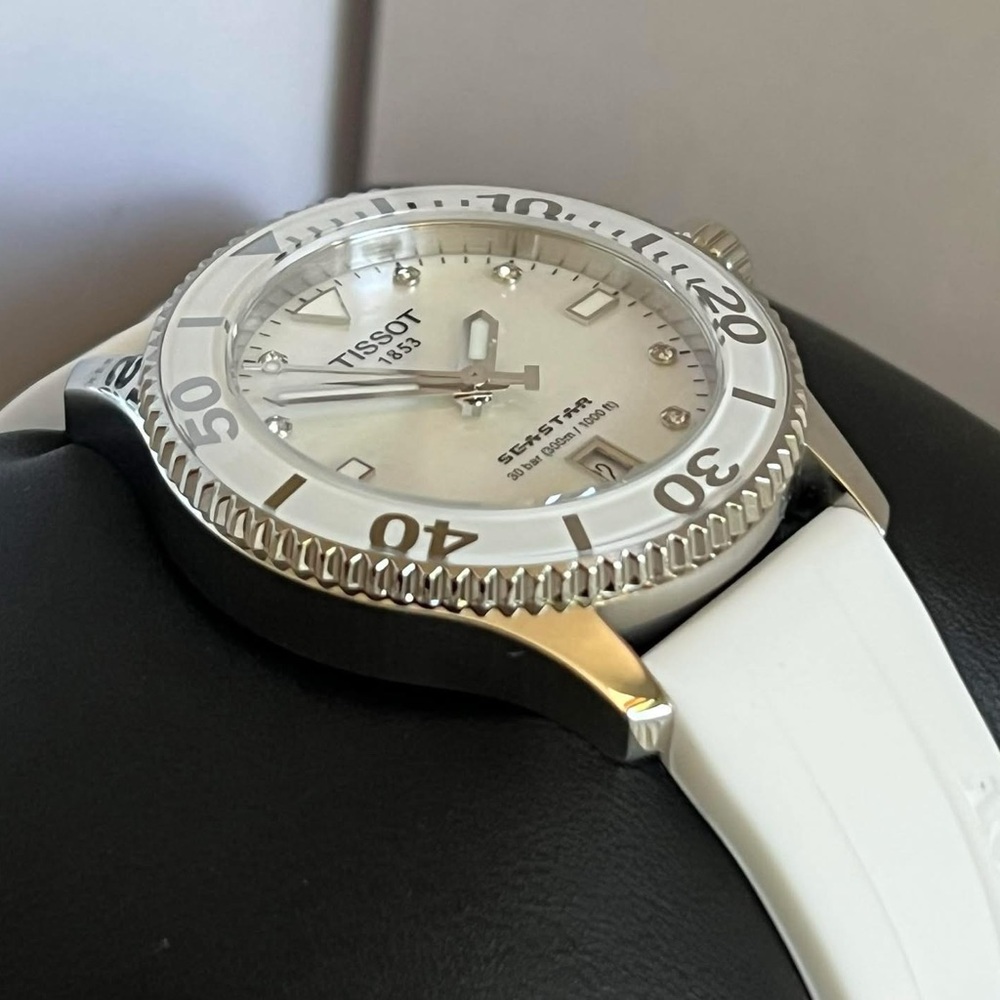 💰SOLD - T120.210.17.116.00 - Tissot Women’s Seastar 1000 36MM - Picture 3 of 13